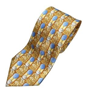 Vintage Lanvin Made in France 100% Silk Necktie